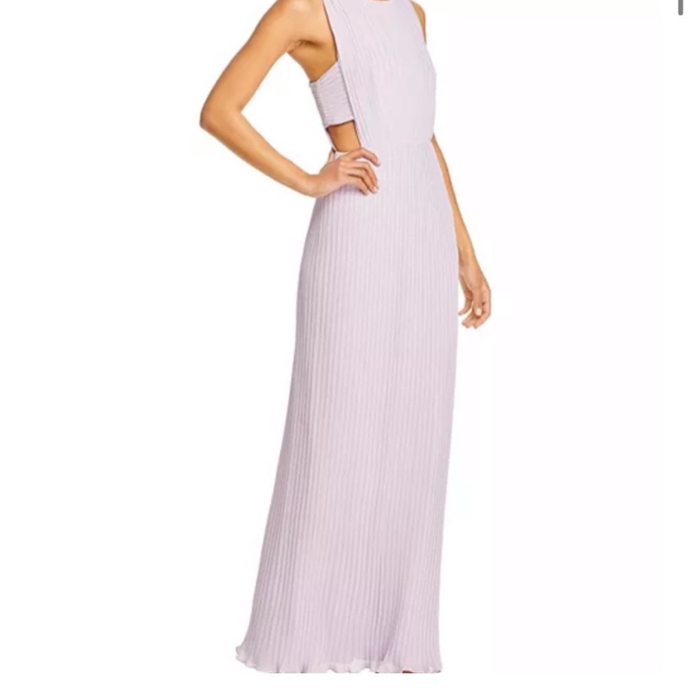 BCBGMaxAzria Lilac Cutout Maxi Dress